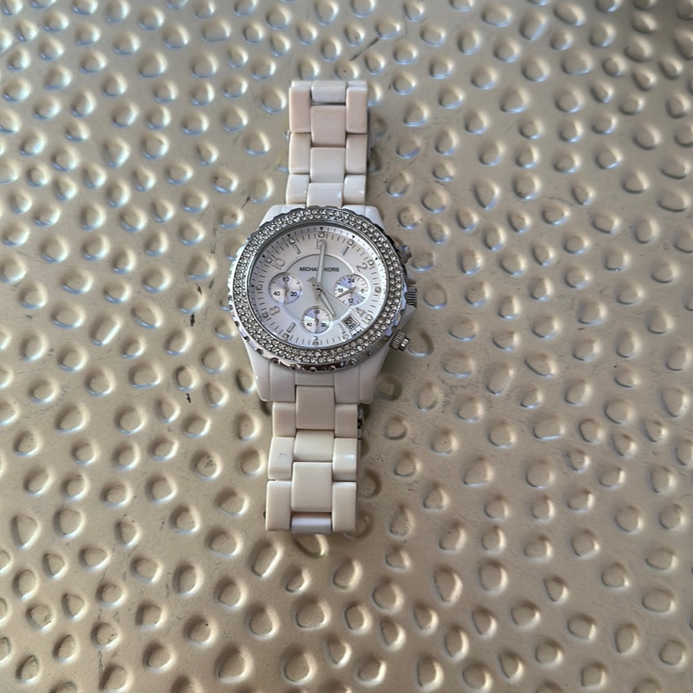 Michael Kors women’s white watch